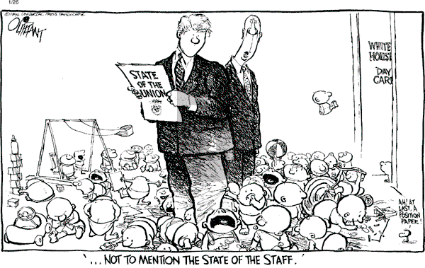 Pat Oliphant - Wednesday January 26, 1994 Comic Strip