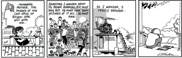 Doonesbury on Saturday May 31, 1975 Comic Strip