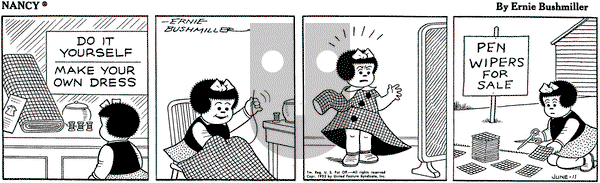 Nancy - Saturday June 11, 1955 Comic Strip