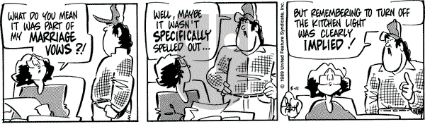 Rose is Rose on Thursday May 11, 1989 Comic Strip