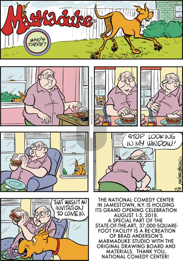 Marmaduke on Sunday July 29, 2018 Comic Strip
