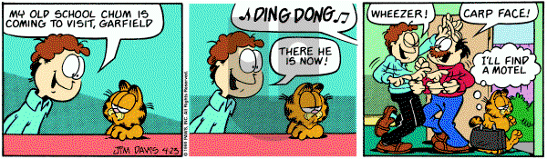 Garfield on Monday April 23, 1990 Comic Strip