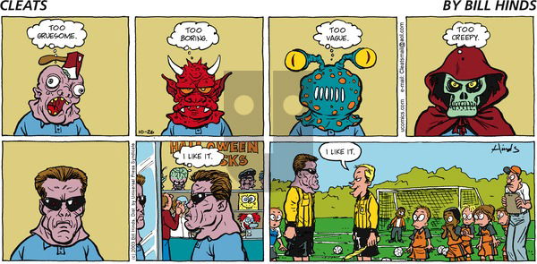 Cleats on Sunday October 26, 2003 Comic Strip