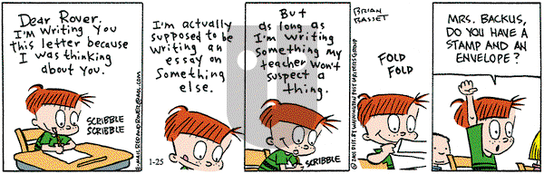 Red and Rover on Thursday January 25, 2001 Comic Strip