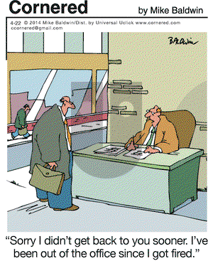 Cornered on Tuesday April 22, 2014 Comic Strip
