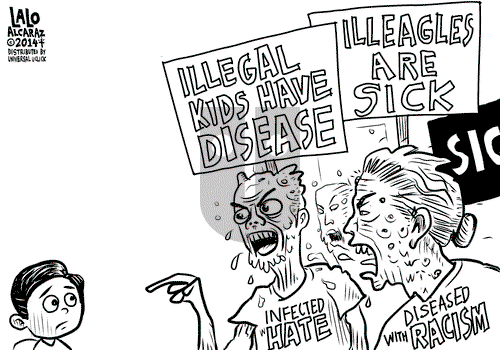 Lalo Alcaraz on Wednesday July 30, 2014 Comic Strip