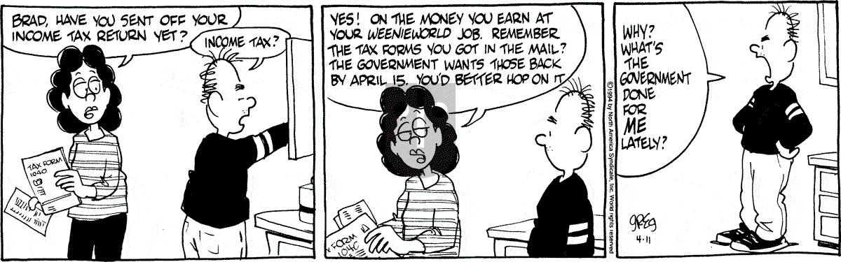 Luann - Monday April 11, 1994 Comic Strip