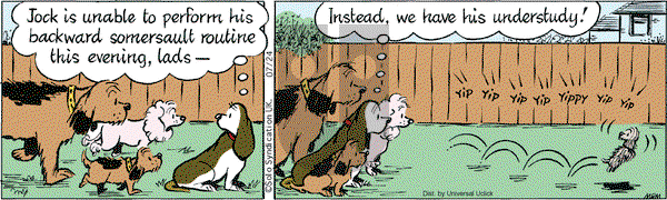 Fred Basset - Thursday July 24, 2014 Comic Strip