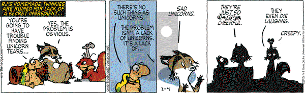 Over the Hedge on Saturday February 4, 2012 Comic Strip