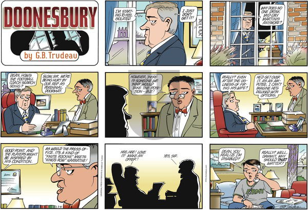 Doonesbury on Sunday February 6, 2005 Comic Strip