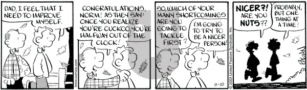 Drabble on Monday November 10, 2003 Comic Strip