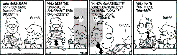 FoxTrot on Thursday June 17, 1993 Comic Strip