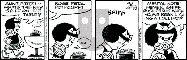 Nancy - Saturday November 30, 2002 Comic Strip