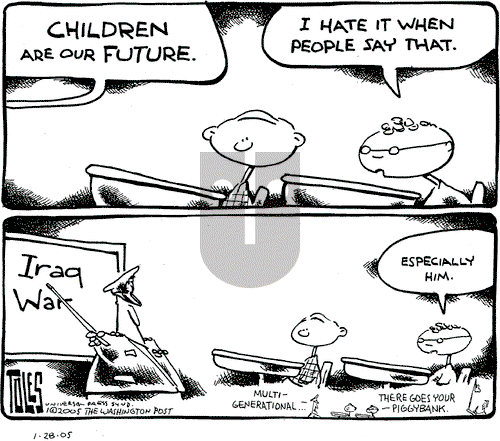 Tom Toles on Thursday March 10, 2005 Comic Strip