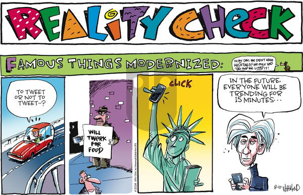 Reality Check on Sunday August 10, 2014 Comic Strip