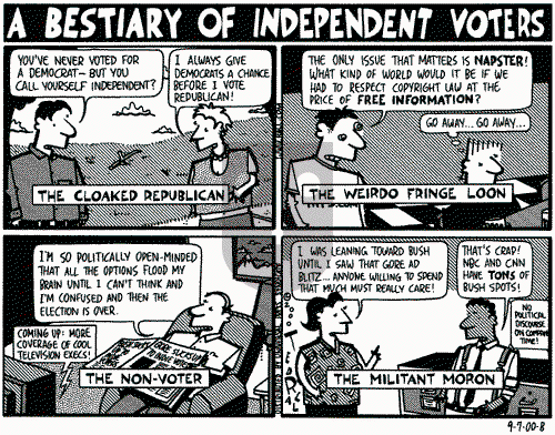 Ted Rall on Saturday September 9, 2000 Comic Strip