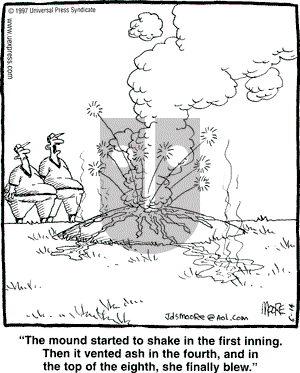 In the Bleachers - Saturday June 14, 1997 Comic Strip