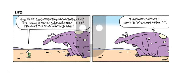 UFO on Monday February 10, 2025 Comic Strip