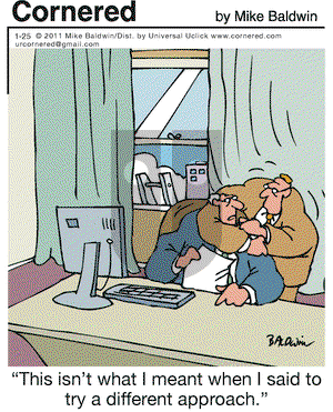 Cornered on Tuesday January 25, 2011 Comic Strip