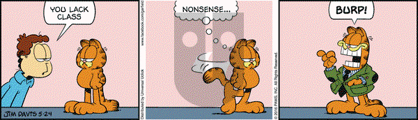 Garfield on Tuesday May 24, 2016 Comic Strip
