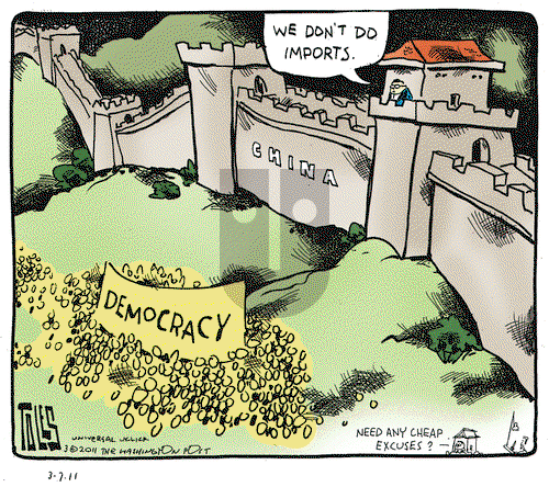 Tom Toles on Monday March 7, 2011 Comic Strip