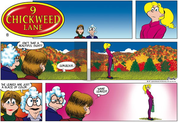 9 Chickweed Lane on Sunday October 13, 2002 Comic Strip