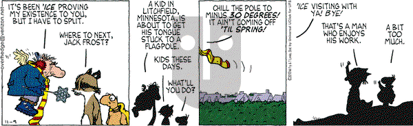 Over the Hedge on Saturday November 9, 2013 Comic Strip