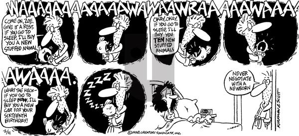 Baby Blues on Sunday February 11, 1990 Comic Strip