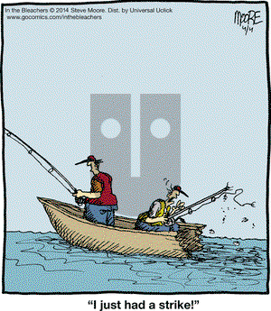 In the Bleachers on Friday April 4, 2014 Comic Strip