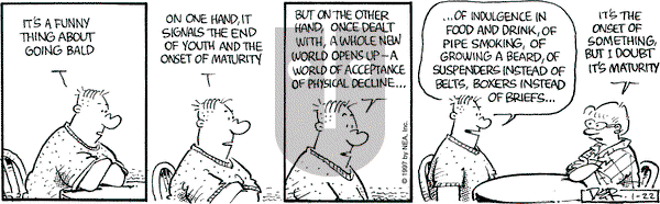 Betty on Wednesday January 22, 1997 Comic Strip