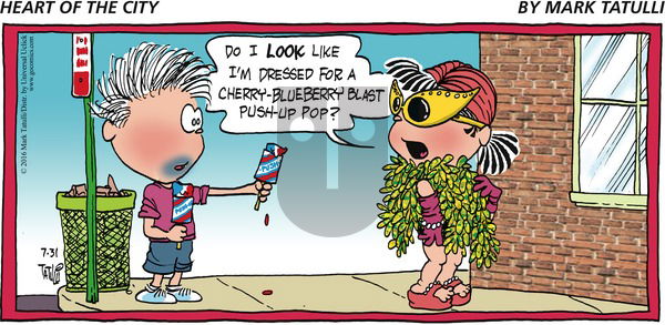 Heart of the City on Sunday July 31, 2016 Comic Strip