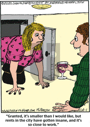 Close to Home - Wednesday April 1, 2020 Comic Strip