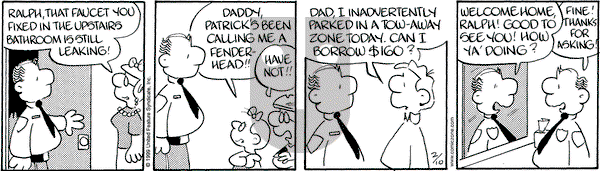 Drabble - Wednesday February 10, 1999 Comic Strip