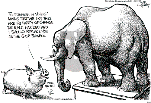 Pat Oliphant on Monday September 15, 2008 Comic Strip