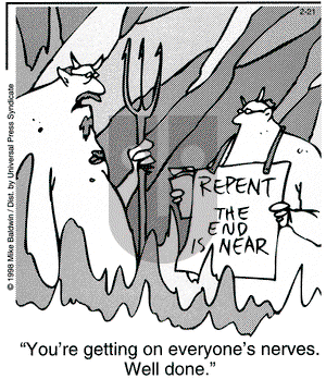 Cornered on Saturday February 21, 1998 Comic Strip