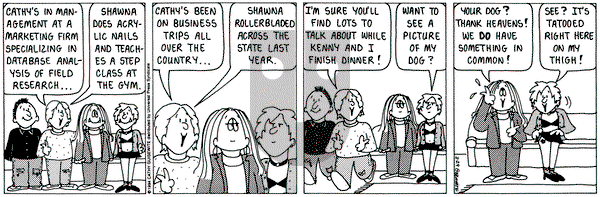 Cathy Classics on Tuesday March 29, 1994 Comic Strip