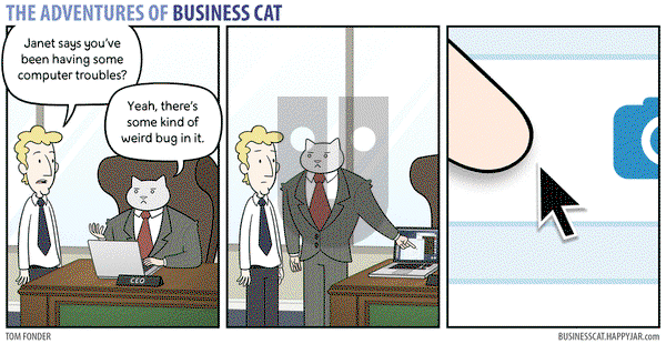 The Adventures of Business Cat - Monday April 18, 2016 Comic Strip