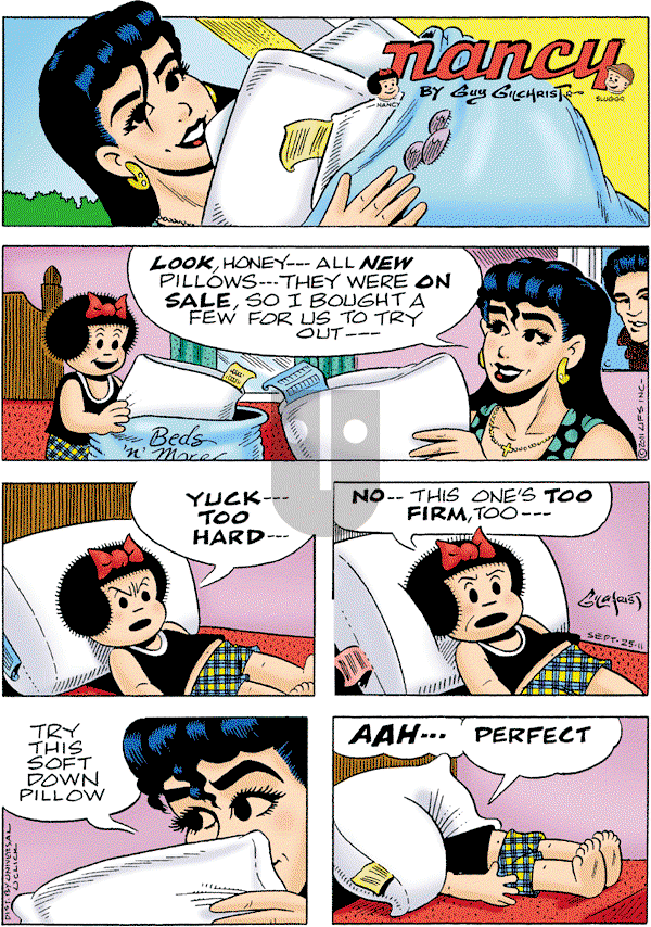 Nancy on Sunday September 25, 2011 Comic Strip