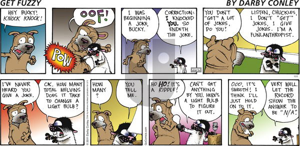 Get Fuzzy - Sunday December 3, 2023 Comic Strip