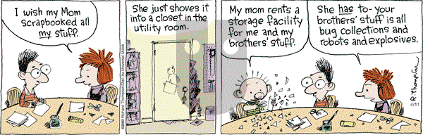 Cul de Sac on Friday April 11, 2014 Comic Strip