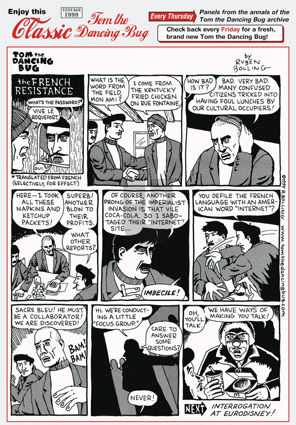 Tom the Dancing Bug on Thursday October 1, 2015 Comic Strip