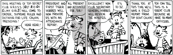 Calvin and Hobbes on Monday August 20, 1990 Comic Strip