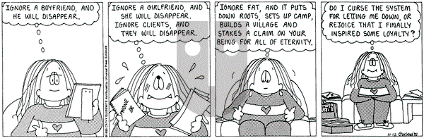 Cathy Classics on Wednesday November 15, 1995 Comic Strip