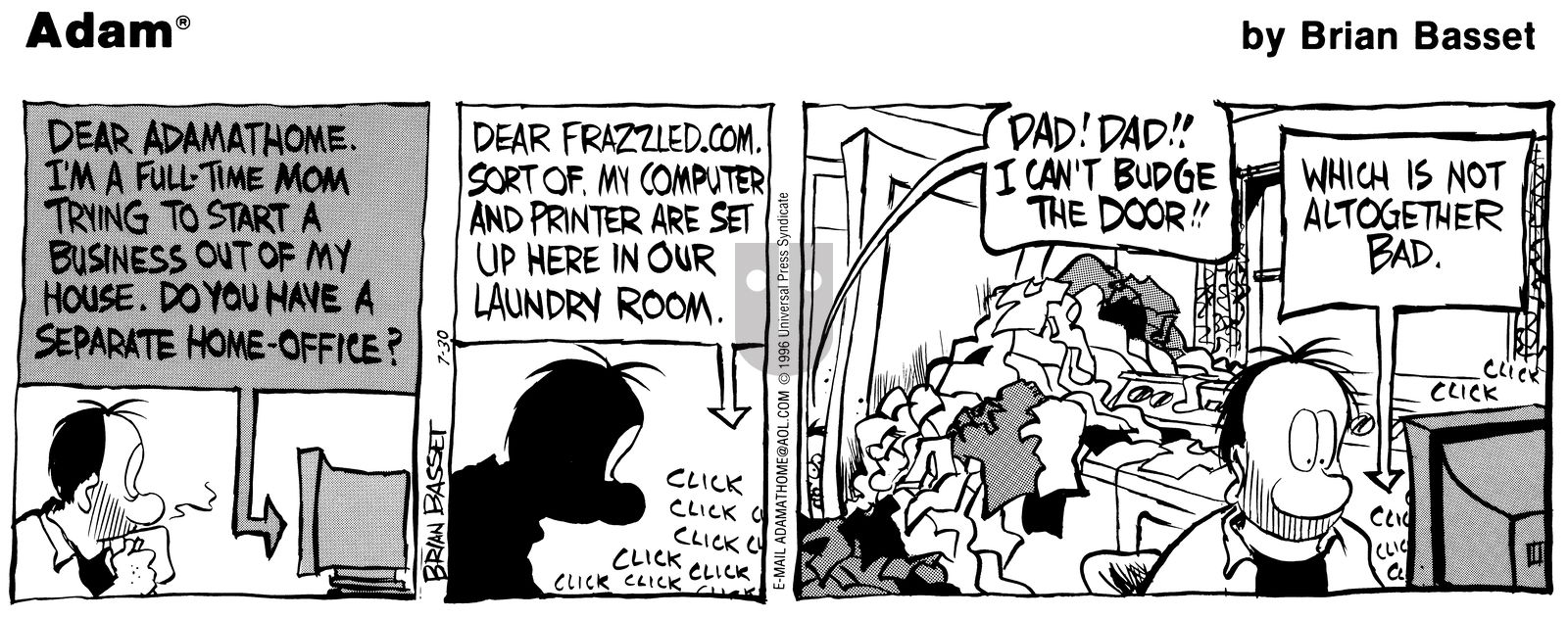 Adam@Home - Tuesday July 30, 1996 Comic Strip