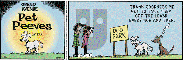 Grand Avenue on Saturday March 16, 2019 Comic Strip