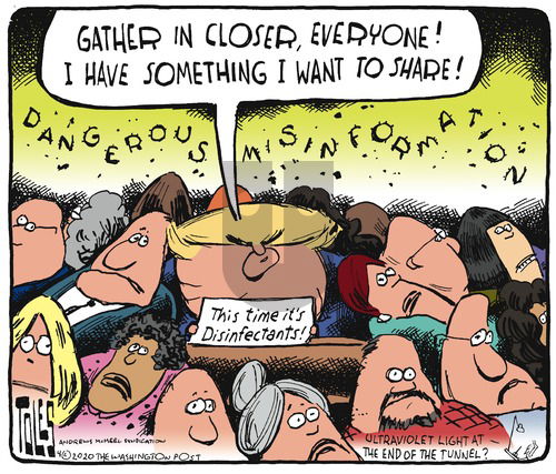 Tom Toles on Sunday April 26, 2020 Comic Strip