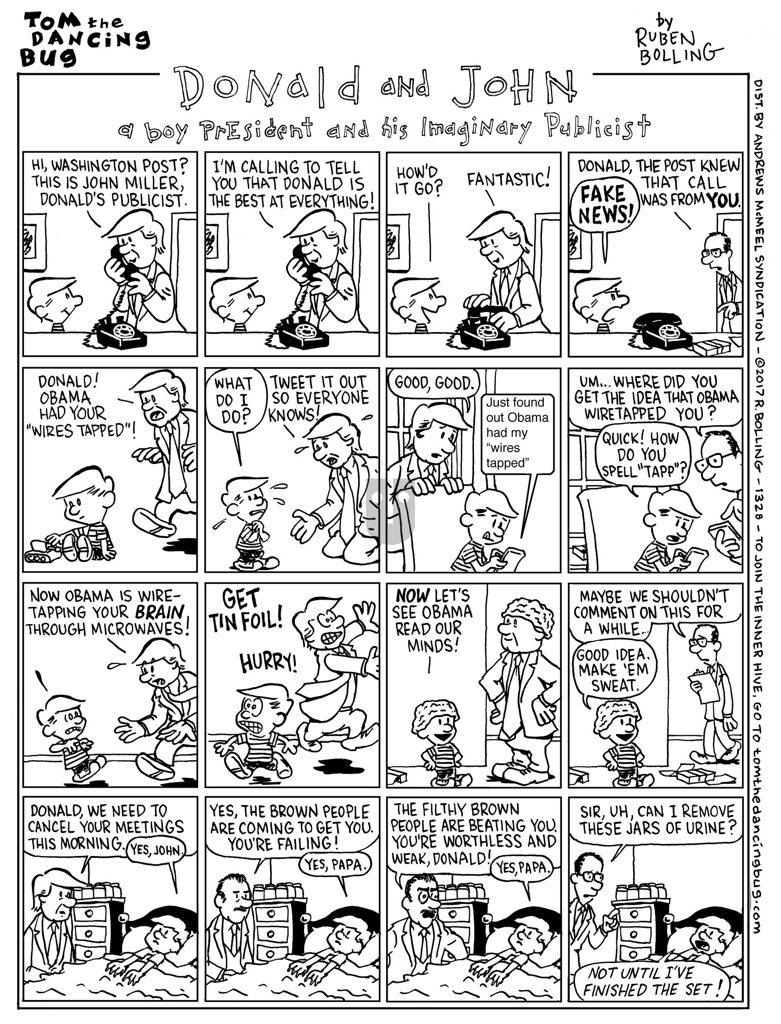 Tom the Dancing Bug - Monday March 6, 2017 Comic Strip