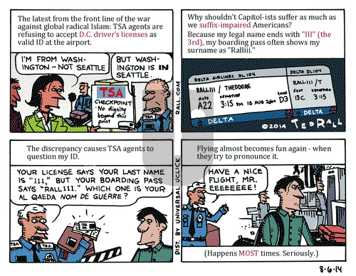 Ted Rall on Wednesday August 6, 2014 Comic Strip