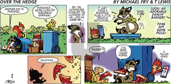 Over the Hedge on Sunday August 6, 2017 Comic Strip