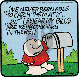 Ziggy on Monday February 8, 2021 Comic Strip